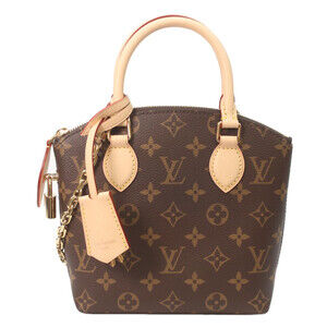 LOUIS VUITTON M12019 Monogram Lockit BB Handbag, Brown, Women's, RFID (IC)
